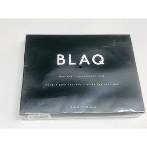~BNIB~BLAQ Hydrogel Eye Mask Hyaluronic Acid 5 Masks Activated Charcoal ☆SEALED☆